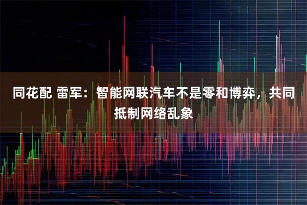 同花配 雷军：智能网联汽车不是零和博弈，共同抵制网络乱象