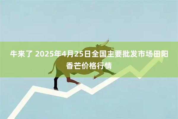 牛来了 2025年4月25日全国主要批发市场田阳香芒价格行情